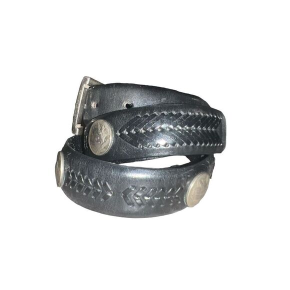 ✨Brighton Onyx Black Leather Conch Golf Belt✨ main image 5